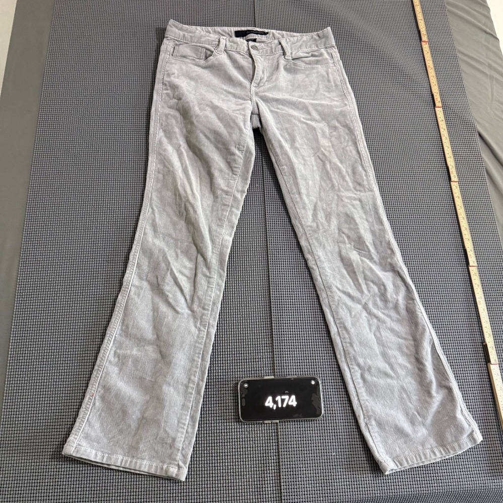 Calvin Klein Jeans Womens Gray Corduroy Five Pocket Pants Tagged Size 6
